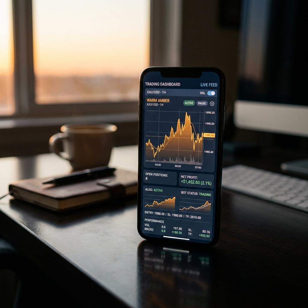 Mettlevouch AI crypto trading platform interface on mobile